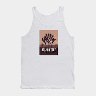 Joshua Tree National Park Minimal Travel Poster Tank Top